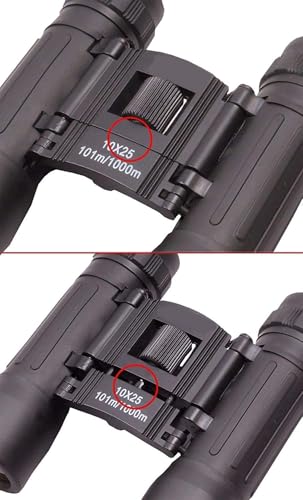 Image of AARKRI SALES Waterproof /Fog-Proof Roof Prism Polarized HD Professional Lightweight Pocket Size Binocular Telescope Folding Zoom Lens for Sports, Hunting, Camping for Bird Watching (60x60) (10x25 mini)