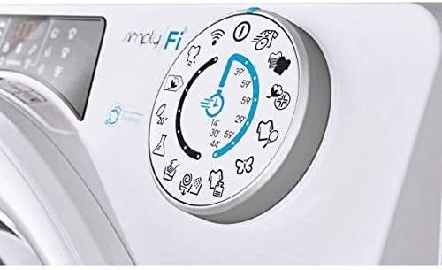 വശം view of the Candy washing machine, showing its compact design