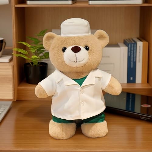 Ours docteur peluche adorable, cadeau idéal pour Noël, Saint-Valentin et Halloween