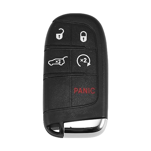 Clé 433 MHz avec puce 4A pour télécommande Jeep Compass 5 boutons