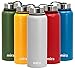 MIRA 40 Oz Stainless Steel Vacuum Insulated Wide Mouth Water Bottle - Thermos Keeps Cold for 24 hours, Hot for 12 hours - Double Walled Hydro Travel Flask - Silver Gray MIRA 40 Oz Stainless Steel Vacuum Insulated Wide Mouth Water Bottle - Thermos Keeps Cold for 24 hours, Hot for 12 hours - Double Walled Hydro Travel Flask - Silver Gray