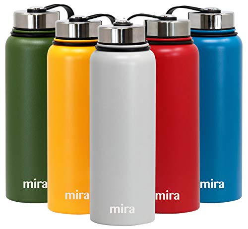 MIRA 40 Oz Stainless Steel Vacuum Insulated Wide Mouth Water Bottle | Thermos