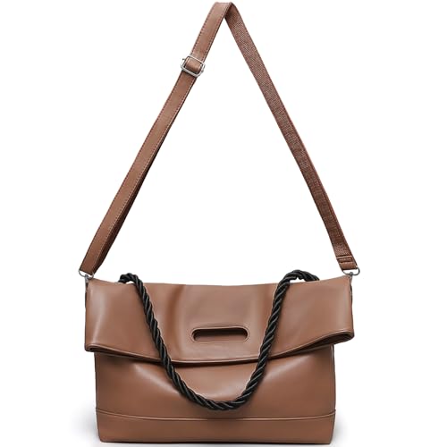Image of Large Convertible Hobo Purse Tote Bags for Women Shoulder Handbag | 3 in 1 Crossbody Everyday Bag, Adjustable Strap, Soft Vegan Leather,College, Work , Shopping, Travel