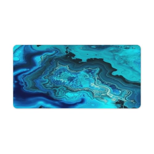 Pad Mouse Grande Rubber Azul Turquesa 30x60cm