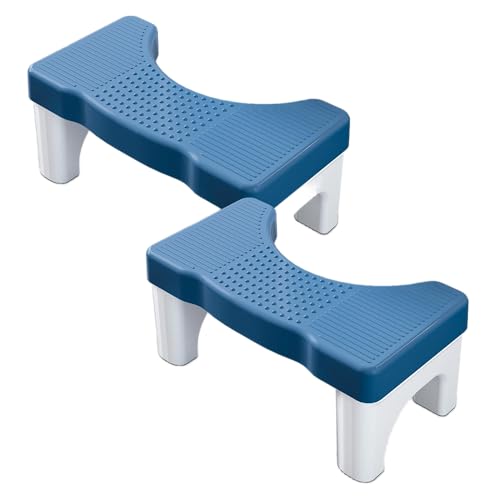 2 Pack Toilet Stool Adult, Portable Poop Stool for Squatting Posture, Non-Slip Potty Step for Adults, Toilet Poop Foot Stool for Bathroom, Healthy Gifts for Kids Seniors, 2 Pcs -  Uaniar, Uaniar005