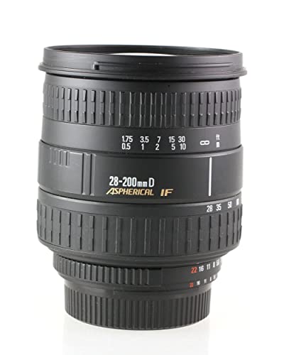 Sigma Lente de Zoom de Enfoque automático para Nikon de 28 a 200 mm 3,5-5,6 DL IF