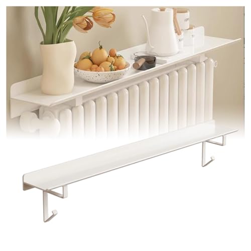 Cubierta de radiador de aleación de aluminio de 40 cm con estante y soportes modernos