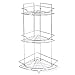 INSTANT D O Étagère de Douche d'angle en métal chromé – 3 étagères 13345 Argent