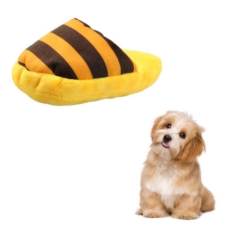 FuninCrea Giocattolo di Peluche per Cani, Bella Pantofole di Peluche Animali da Compagnia Giocattoli Divertenti Giocattoli Interattivi per Cani per Pulire i Denti e Ridurre la Noia