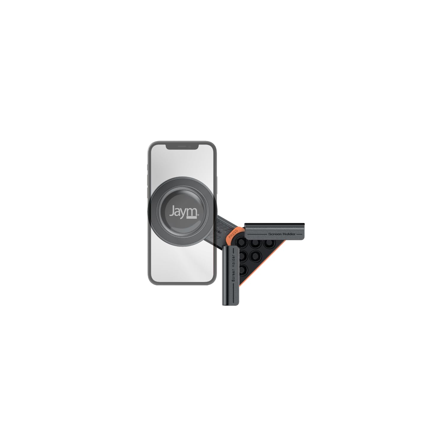 JAYM Tesla Model 3/Y/X/S - Supporto universale per iPhone, Samsung, Android - senza adesivo, anti-caduta, contabili MagSafe e ricarica a induzione