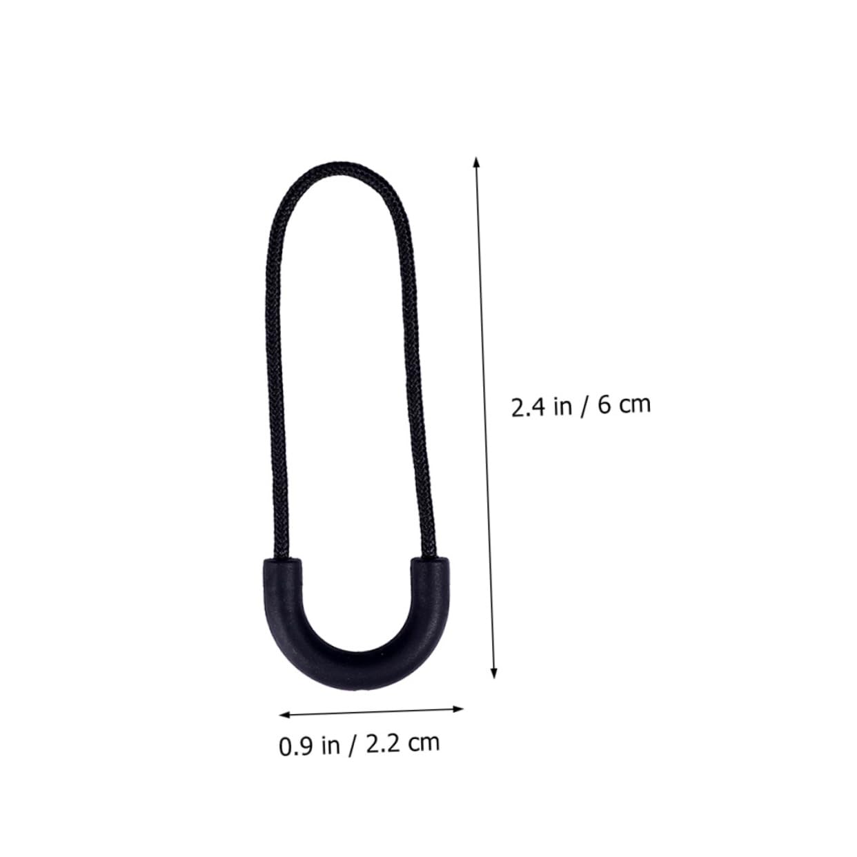 DIYEAH 10juegos Semicirculos De Reemplazo Para De Ropa y Bolsas Para Reparaciones De Mochilas Chaquetas y Equipaje Negro
