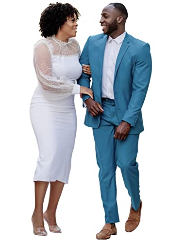 Costume pour mariage homme élégant et stylé en deux pièces boutons noirs
