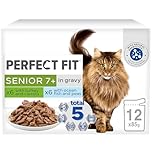 Perfect Fit Senior 7+ - Wet Cat Food - Pouches Mixed Selection - 48 x 85 g