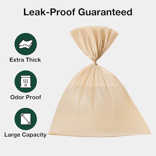 Image of VETRESKA Dog Poop Bags, Leak Proof, Extra Thick and Large Pet Waste Bags for Dog Walking and Cat Litter, Sandalwood & Almond Scented, 300 Bags