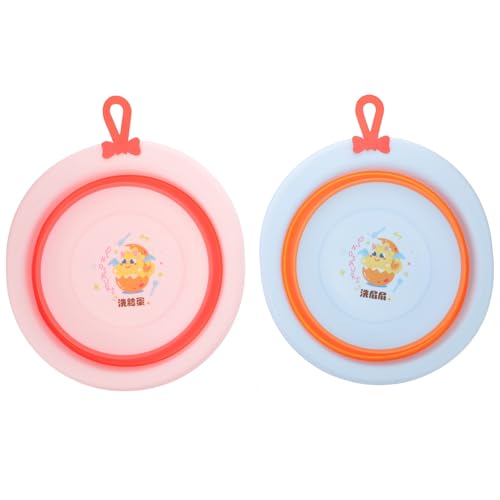 Alipis Lavabo Plegable Paquete de 2 Unidades Varios estilos para Bebés Dibujos Animados, Ligero y Portátil Paquete de 2 Unidades Varios estilos Material Pp, Adecuado Varios estilos