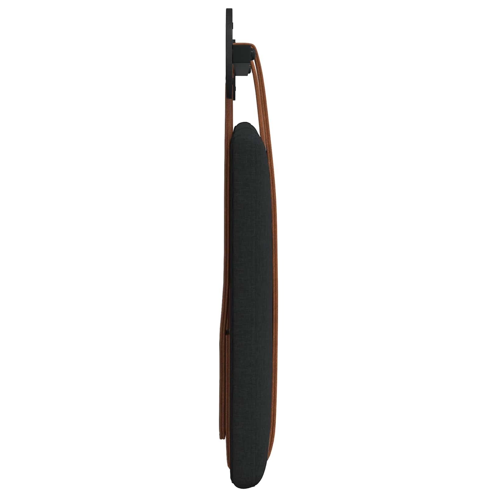 Tête de lit suspendue - Noir - 100 x 55 cm - En polyuréthane