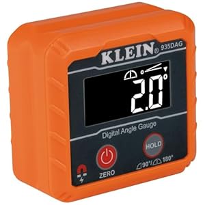 Klein Tools 935DAG Digital Electronic Level and Angle Gauge, Measures 0 – 90 and 0 – 180 Degree Ranges, Measures and Sets Angles