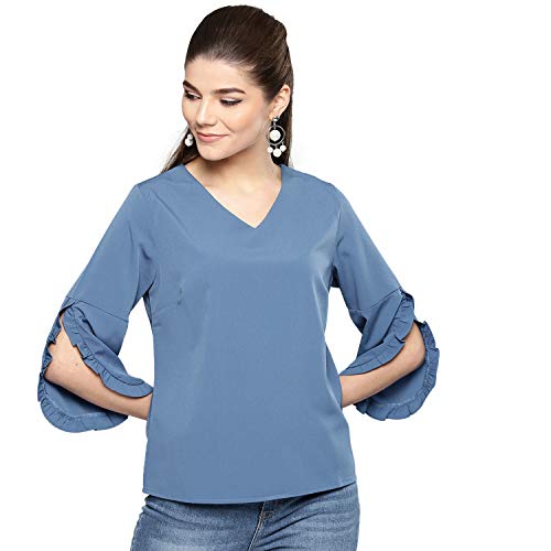 Image of Harpa Women V-Neck Solid Top
