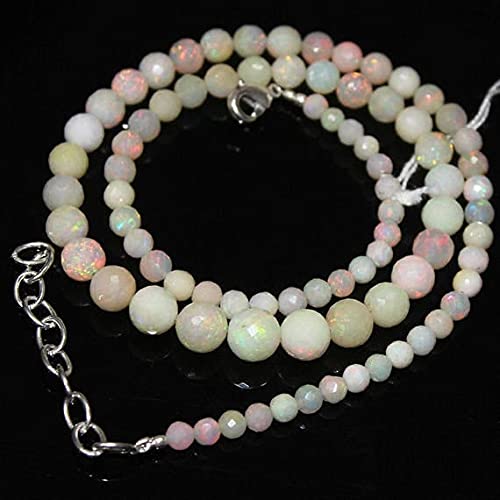 Opal de Feu Éthiopien perles rondes facettées 3-4mm pour collier artisanal LKBEADS