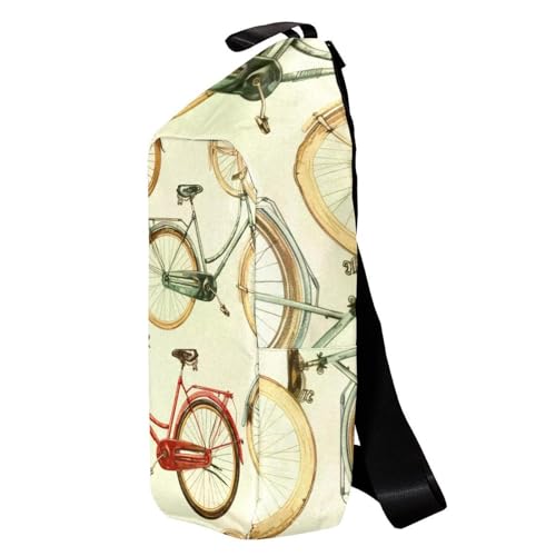 Bolsa cruzada compacta y multicolor con diseño ergonómico de hombro para viaje y ciclismo 3