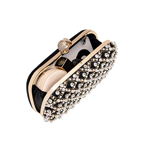 Image of M106 Glitter Clutch Purse For Women Sparkly evening bags Prom Party Handbag Rose Gold