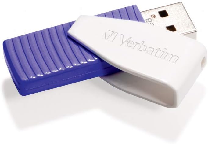 Verbatim 64GB Swivel USB Flash Drive - Violet