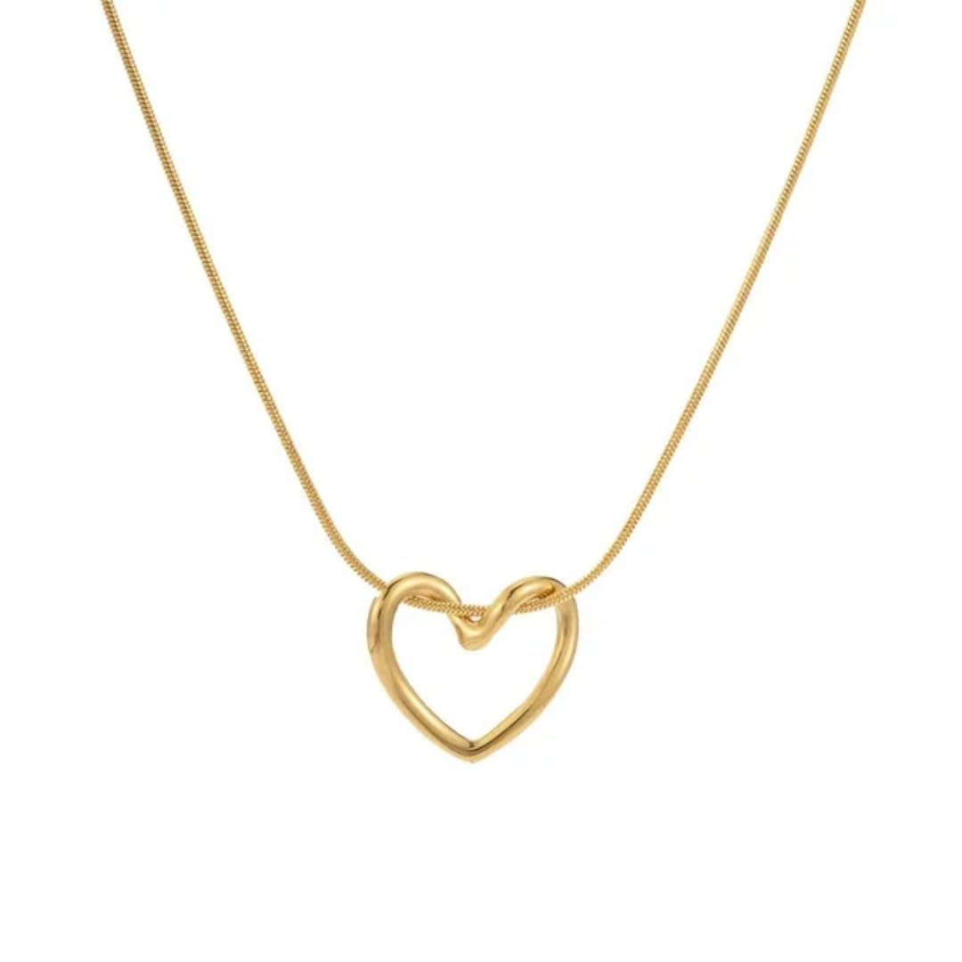 ESTAILO Fashion® Blind Date heart Necklace | Elegant Neckpiece for Every Style