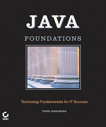 Java Foundations 1, Greanier, Todd, eBook - Amazon.com