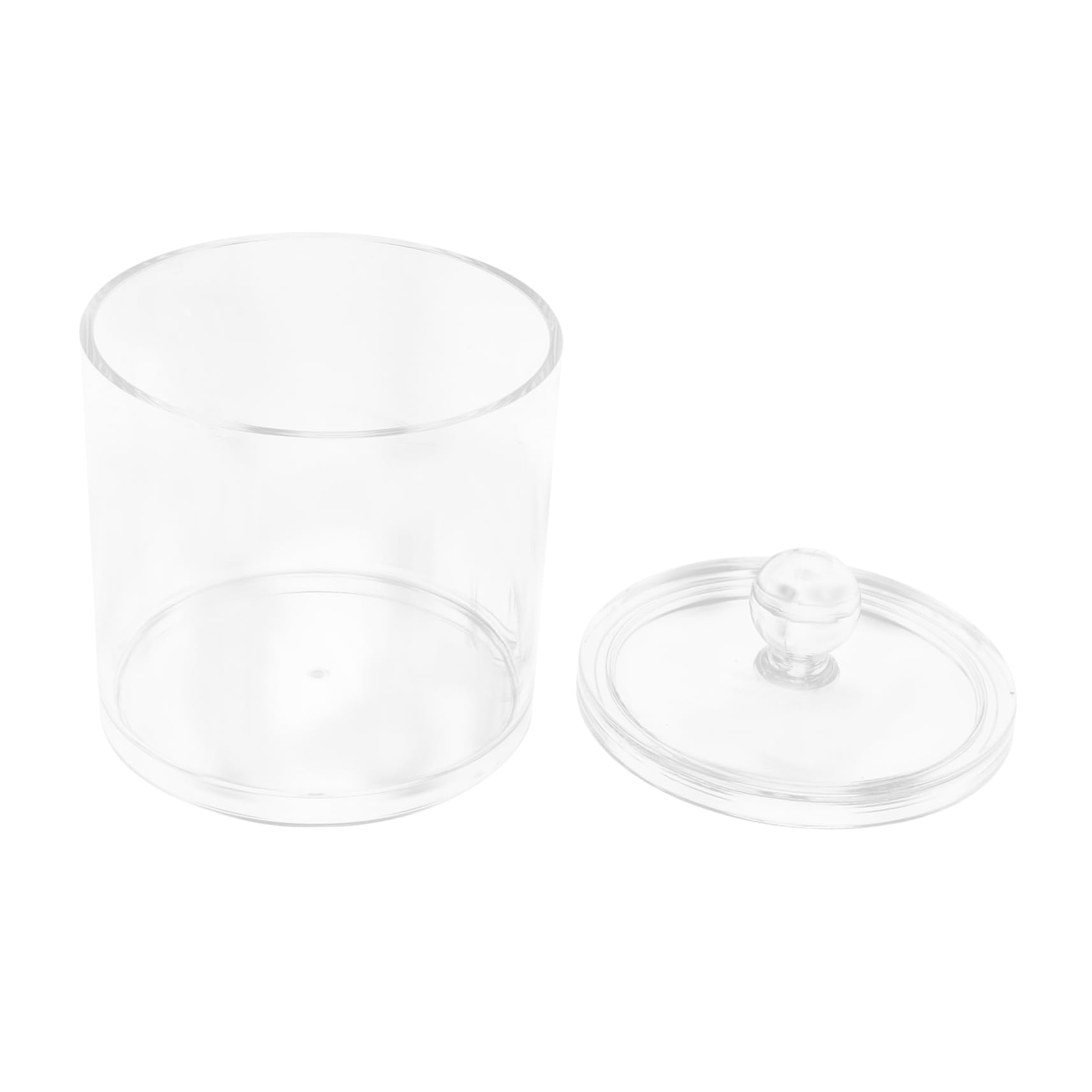IMIKEYA 4 Stück Wattestäbchenbox Mit Deckel Badezimmerkrug Mit Deckel Organizer Für Wattestäbchenhalter Wattestäbchen Etui Behälter Für Wattestäbchen Spender Für Wattepads Im Bad Acryl