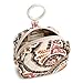 Premium Cotton Zip Earbud Bag Charm, Blooming Paisley, One Size