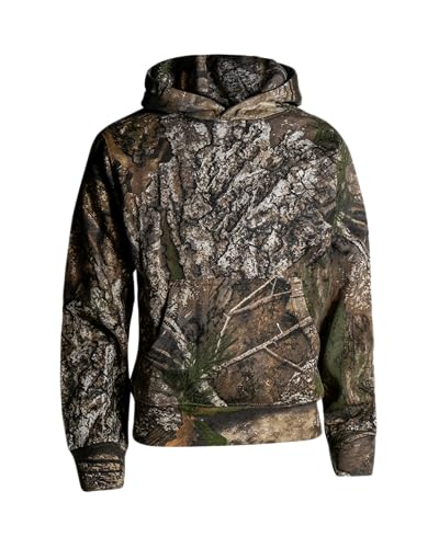King's Camo Boys' Kck215 Kids Classic Hunting Cotton/Poly Blend Camo Pullover Hoodie