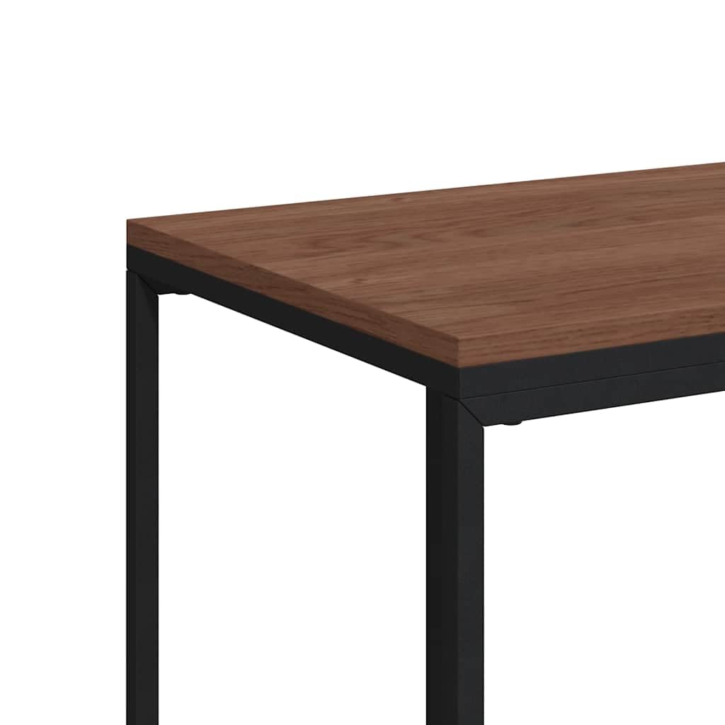 Mesa Auxiliar con Ruedas de contrachapado Negro 40x30x63,5 cm pequeña mesita de Centro de Salon para Sofa,Comedor,Dormitorio Balcon y Cafeteria