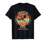 Nerdy Chaotic Evil Funny RPG Gamer T-Shirt