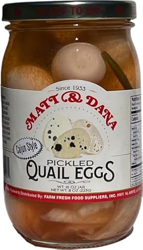 Matt & Dana Cajun Pickled Quail Eggs
