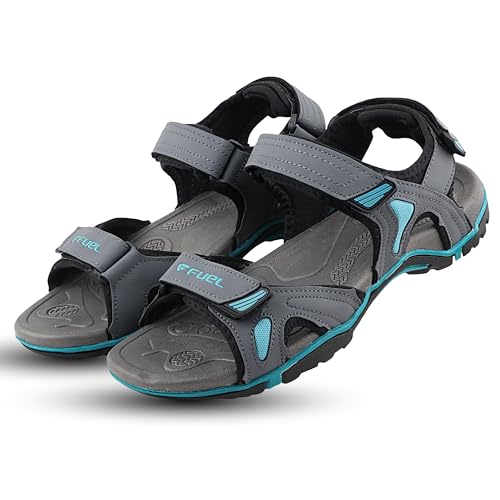 Image of FUEL Jordan Men's Outdoor Adventure Sandals in Anti-Skid Sole with Velcro Strap Lightweight & Durable Comfort Fit Footwear