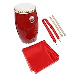 CIMAXIC 1 セット 腰 太鼓 牛革 太鼓 パフォーマンス 腰 伝統 中国 腰 ポータブル 子供 腰 伝統 腰 プロ 手 ポータブル