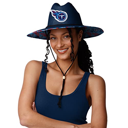 Image of FOCO Tennessee Titans NFL Team Color Straw Hat