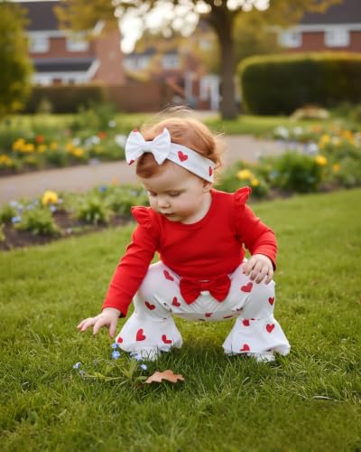 Image of Renotemy Newborn Infant Baby Girl Clothes Summer Outfits Infant Romper Pants Cute Toddler Girl Clothes Gift Set