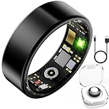 POP IT S Smart Health Ring for Women Men Fitness Tracker with Heart Rate, Blood Oxygen, Blood Pressure, Sleep Monitoring, Step Counting, IP68 Waterproof for iPhone and Android, No Subscription Fee