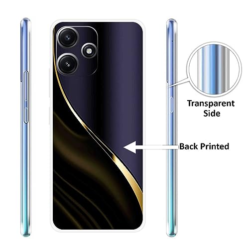 Image of Looy Mobile Cover for Xiaomi Redmi 12 5G Mobile Back Cover - Golden Line