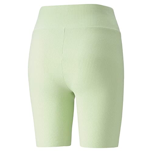Short cycliste PUMA Classics vert S avec maille côtelée ultra confortable - 4