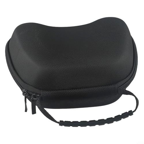 Feeshoppher Étui de transport rigide pour PS5 Series X S et Switch Manettes EVA Sac de rangement de protection avec poignée de transport Noir Conçu pour protéger contre les rayures