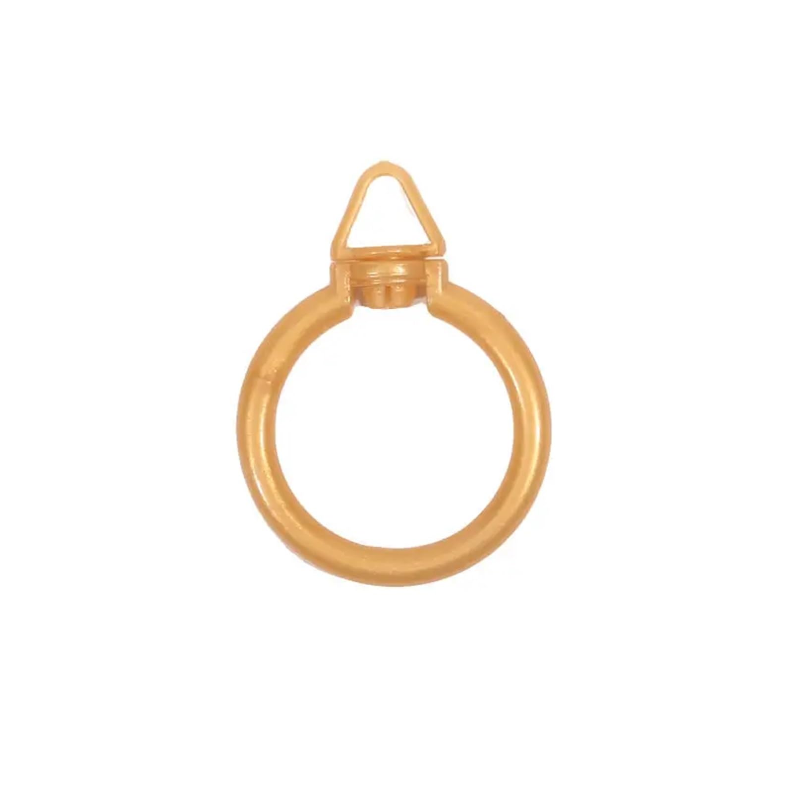 cafe curtain rings 20Pcs Curtain Hanging Ring Curtains Hooks Rings Bathroom Shower for Drapes Drapery Mute Plastic Holder Home Decor(Gold)