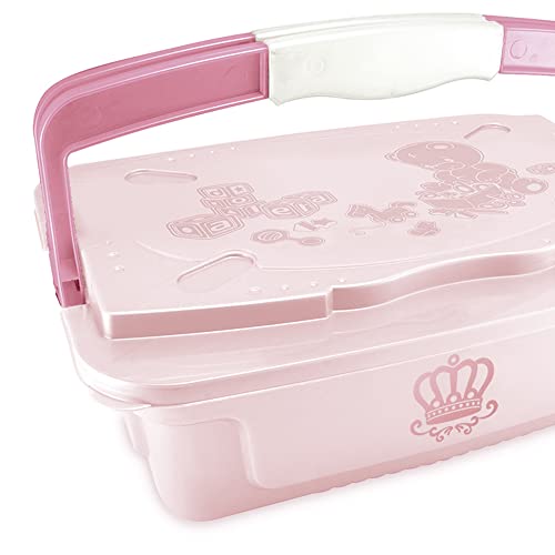 Organizador Infantil com Alça, Adoleta Bebê, Rosa Real