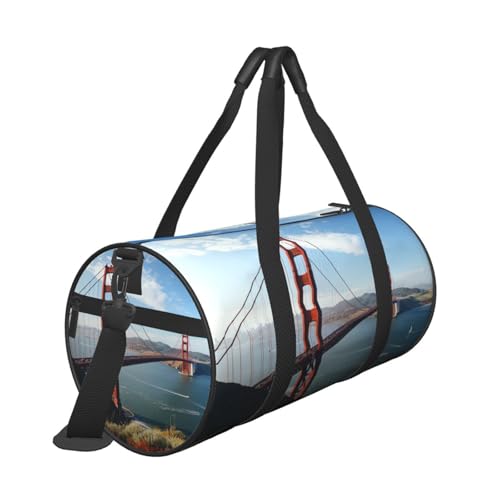 Travel Bag For Women,San Francisco Golden Gate Bridge Print Personal Item Duffle Bags,Weekend Travel Duffel Tote Bag,Travel Sport Gym Bag For Men,Airplane Travel Essentials For Flying3