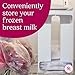 Nurse & Nourish Breast Milk Storage Tower & Freezer Organizer Bin - Space-Saving Rack for Breast Milk Storage Bags - Flat-Freeze Tray for Freezer Bins - First-In, First-Out for Baby Essentials - White