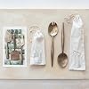 Creative Co-Op Forged Salad Server Set, Electroplated Finish