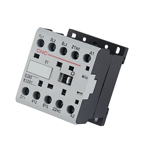 Contacteur CJX2-K Mini AC 220V 50/60Hz triphasé pour rail Din en électricité industrielle