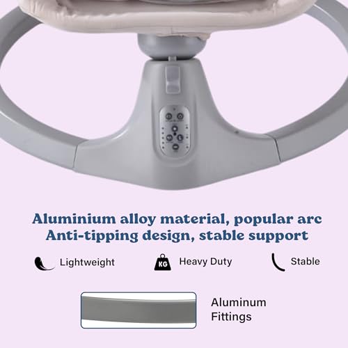 Image of SOFTIES Automatic Baby Swing Cradle | Electric Jhula Cum Rocker 0-12 Months