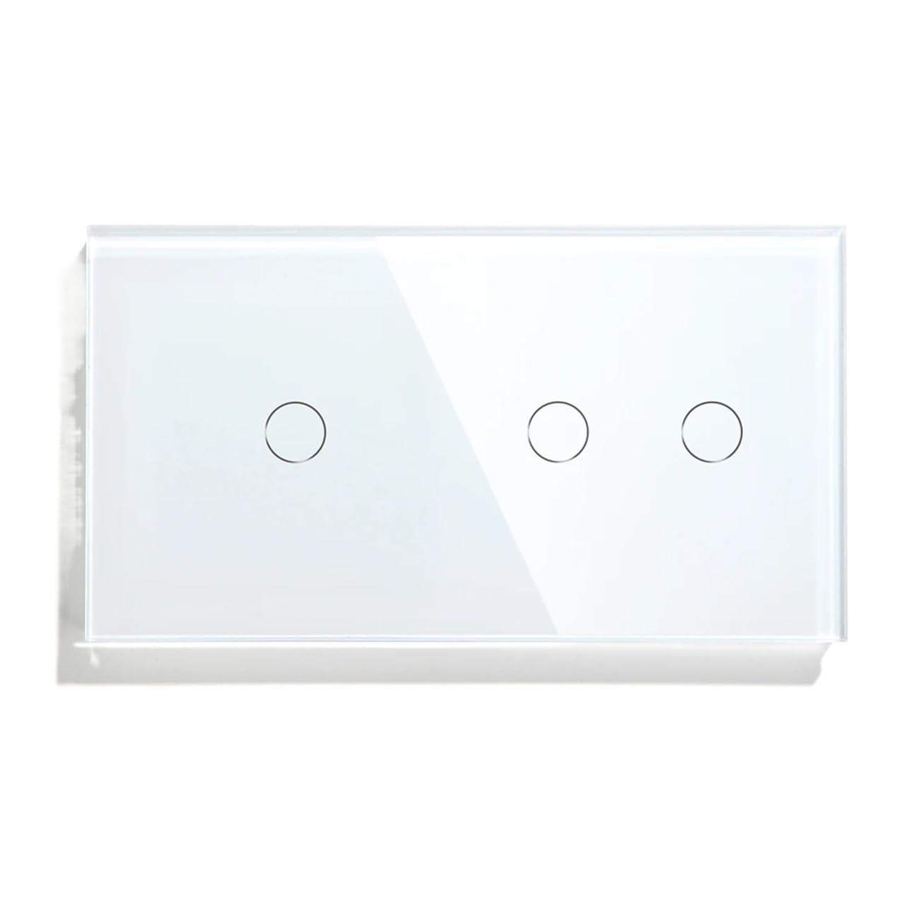Interruptores táctiles de 1/2/3 entradas y 1 vía for luz de pared, con retroiluminación LED azul, sensor de cristal, interruptores for el hogar, color, estándar de la UE.(1G 2G)